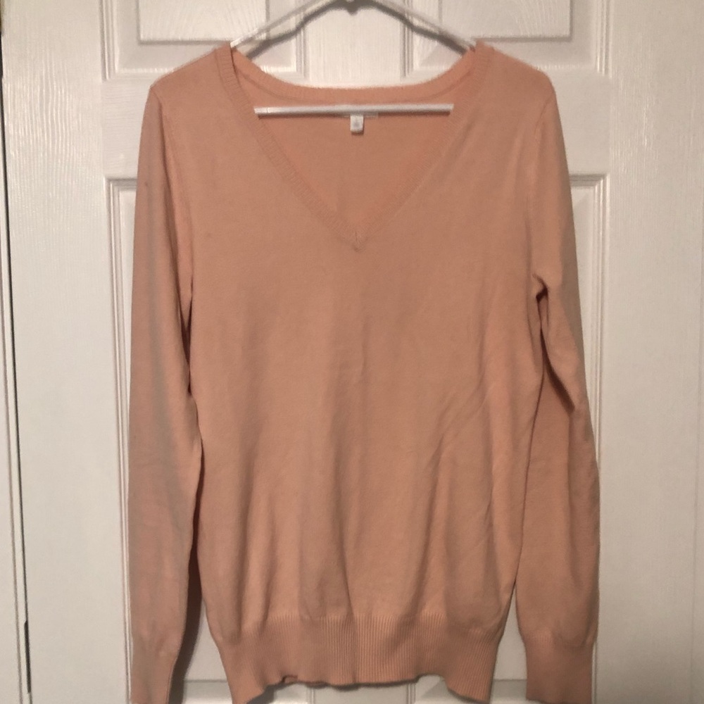 Worn once, Abound Blush v neck sweater XL